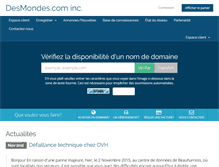 Tablet Screenshot of clients.desmondes.com
